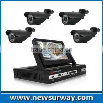 4ch 700tvl camera DVR Monitor System combo kit