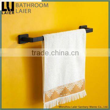 Customized Western Unique Design Zinc Alloy Soft Feeling Bathroom Accessories Wall Mounted Single Towel Bar