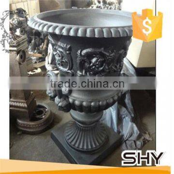 cast iron flower pot cast iron urn base for garden