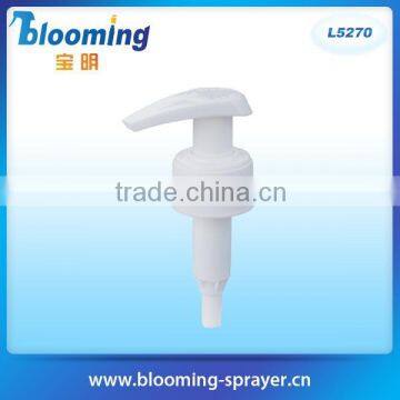 24/410 ribbed plastic lotion pump with left and right lock