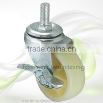 Light Duty Nylon 2 Inch Threaded Stem Caster For Small Furniture