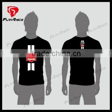 Custom Design Black Cycling T Shirts For Men Bike Tee Shirt