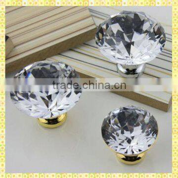 Cheap Crystal Glass Furniture Drawer Knobs For Washroom Handles