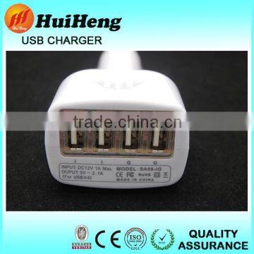 Top Sales 5V 4 Port Electric Car Charger Car Charger 2.4 photo-2