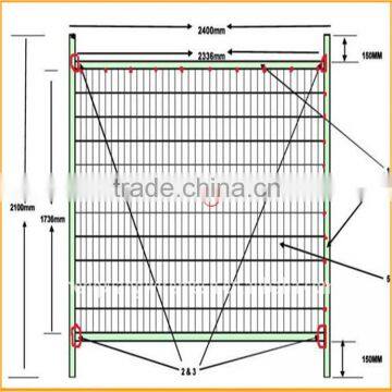 hot dipped galvanized Welded Construction Temporary Fence