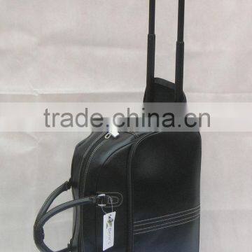 Promotional PU travel trolley luggage bag