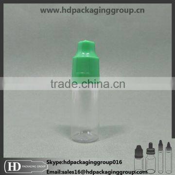 10ml pe e-juice plastic squeeze dropper bottles with child safety tamper ring cap