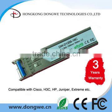 DW-D1255-16C SFP Module, 1.25G ,1550nm,160KM,Optical Module/Transceiver, Compatible with Cisco, HP, H3C etc