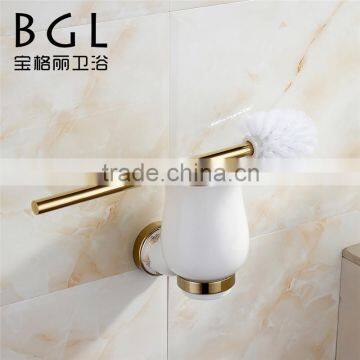 BAOGELI 12135 bathroom accessories toilet brush and holdert zine alloy toilet brush and holder