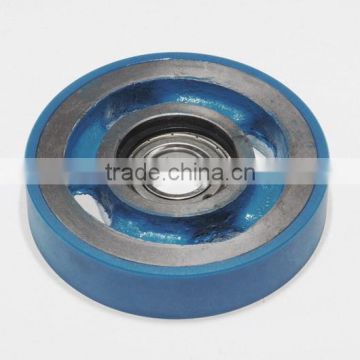 Escalator Step Roller 130mm, 130x30mm, bearing 6205, 130x30x6205, Blue