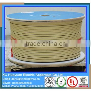 Fiberglass yarn covered insulated rectangular wire(copper and aluminum )