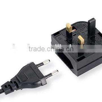 euro to bs1363 converter euro to uk male plug connector