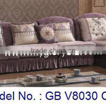 Royal Wooden Fabric Corner Sofa Set For Living Room Indoor In L Shape Home Furniture Malaysia