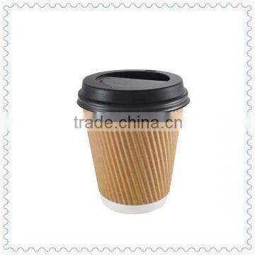 Disposable ripple wall paper cup for Christmas wholesale