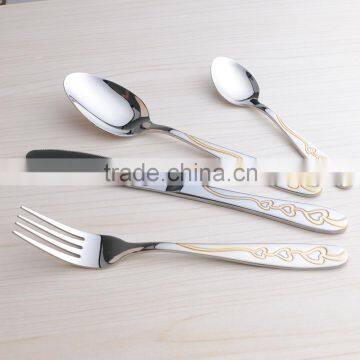 Elegant Spoon and Fork Set , Korean Soup Spoon , Fork and Spoon Gift Set photo-2