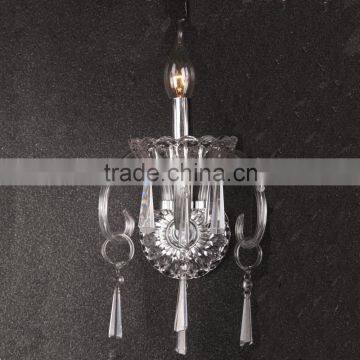 2016 New design classic modern crystal hotel vintage glass wall lamp