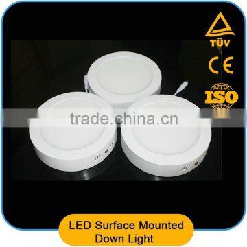good price LED Down Light high quality 6W/12W/18W/24w round led down light surfacemounted with CE,RoHS, CRI>80