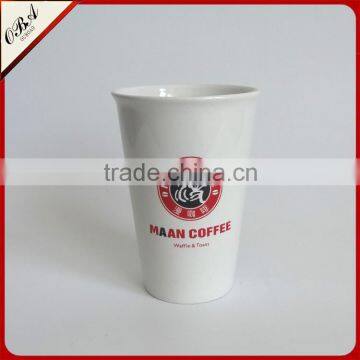 Wholesale cheap no handle ceramic coffee mug / Hotel restaurant use porcelain cup