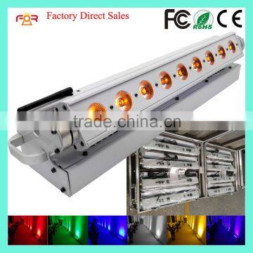 Uplighting 5in1 RGBWA 9x15w Rechargeable Wireless DMX Battery Powered LED Wall Washer Light