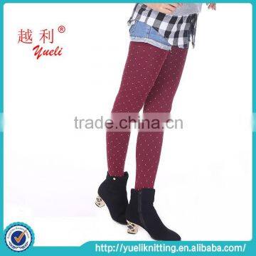 2015 Wine red soft compression ladies winter jacquard sexy women pantyhose