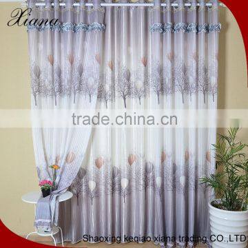 New style and European design polyester satin fabric curtain