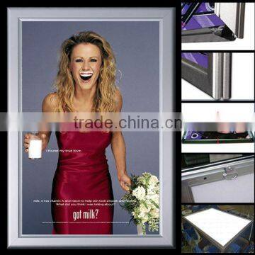 2014 new alibaba advertising outdoor light stainless steel poster frame