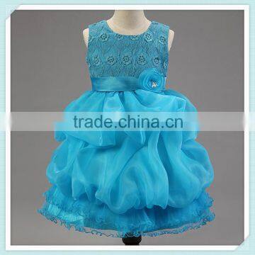 Stunning sweetheart blue beach wedding flower girl dresses girl wedding dresses kids party dress In apparel