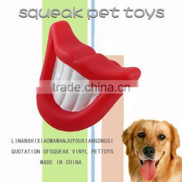 Dog teeth toy/vinyl squeak pet toys