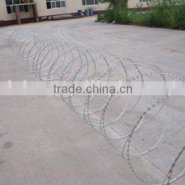 low price concertina razor barbed wire/ Galvanized Razor Barbed Wire