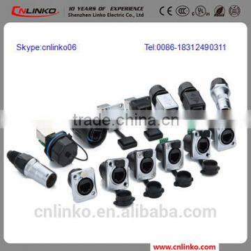 IP67 Waterproof Electric Male Cat5 RJ45 Female Connector for Network photo-5