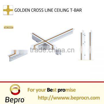 FUT White Golden Line Ceiling T Grid 38*24mm photo-6