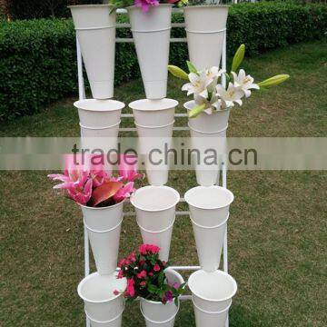 flower display rack custom pop metal floral racks for hot sale