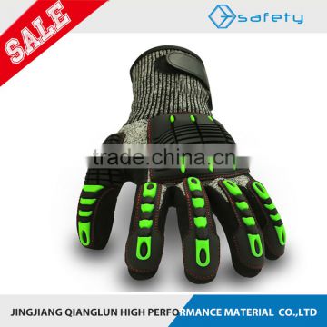 QL Anti Vibration TPR Chips On Back Original Impact Protection Mechanics Glove