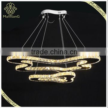 Luxury Crystal Decorative Hanging Lights with 54W Lamp Holder