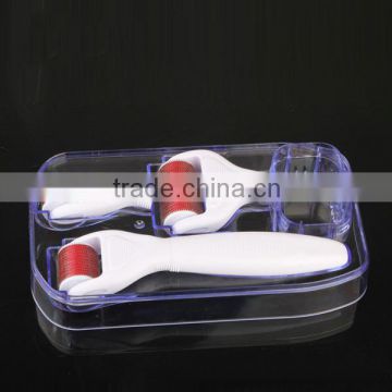 medical dermaroller 4 in 1 with 300 needles face roller 600 needles face roller and 1200 body roller for beauty salon use