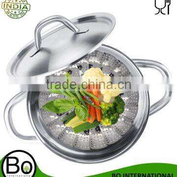 Best Cookware Stainless Vegetable Steamer, 5.3" to 9.3"