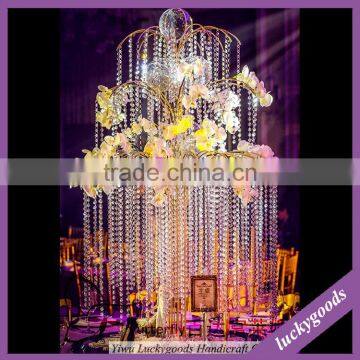 LDJ565 luxury 1m crystal centerpieces for wedding table for sale