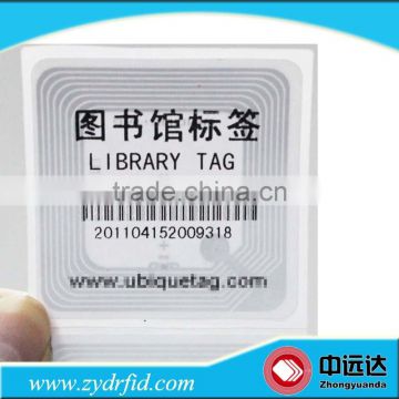 13.56MHz HF rfid tag sticker for book