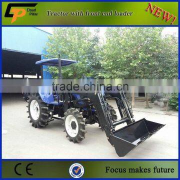 four-wheel drive mini tractor with front loader TZ-4 farm usage