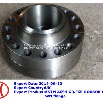 ASTM A694 GR.F65 NORSOK L-005 WN flange