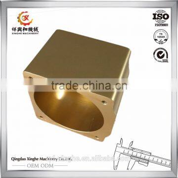 Custom high quality construction parts milling machining parts brass block with deburring