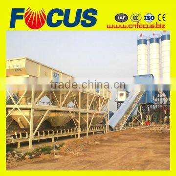 Precast concrete plant equipment, Automatic 90m3/H Fixed Concrete Batching Plant with Belt Conveyor