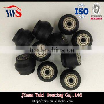 Black Coated Dual V-groove Small Bearing for 1515 Extrusion photo-4
