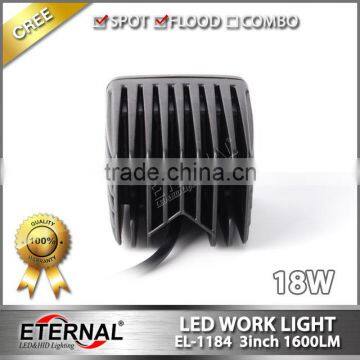 18W Cube Off-road Fog Light ATV Motorcycle Marine Headlight Dually Pillar A Spot Led Work Light photo-4