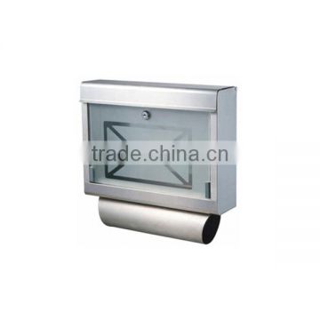 Stainless Steel Mailbox with Glass Front