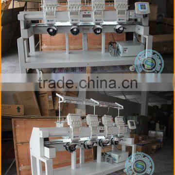Domestic Custom Logo Germany Digital Cnc Cross Stitch Saree Quilting Leather Bed Sheets Hat 4 Heads Embroidery Machine for Sale photo-2