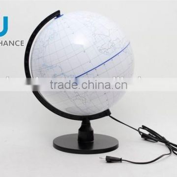 World globe with led light ,32 cm world globe with light