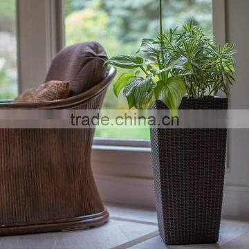 All Weather Garden Rattan Handmade Flower Basket photo-2