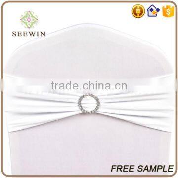 Hot Sale Polyester Spandex Ruffle Chair Sash photo-3
