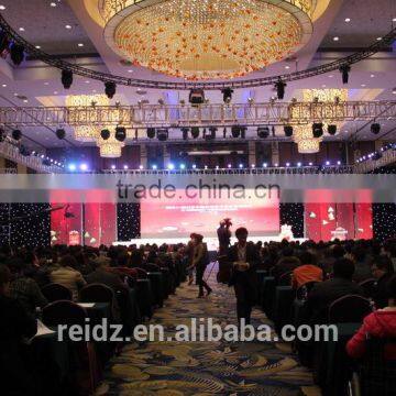 White Fireproof Velvet Cloth White Wedding Backdrop Led Star Curtain photo-2